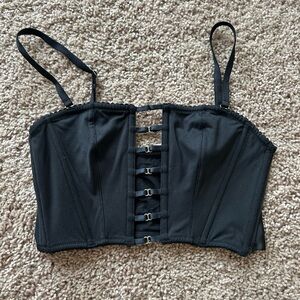 Victoria's Secret Black Lace Corset